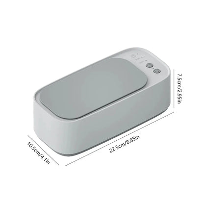 Portable Ultrasonic Cleaner Compact Ultrasonic Glasses Cleaning Machine High-Frequency Vibration for Jewelry/Eyeglass/Braces/