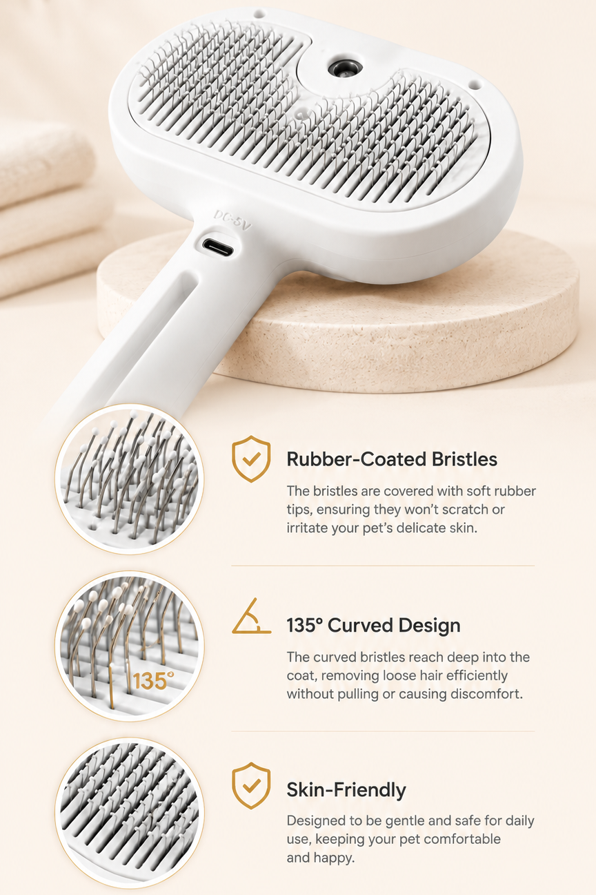 Zefraly™ Steam Grooming Brush