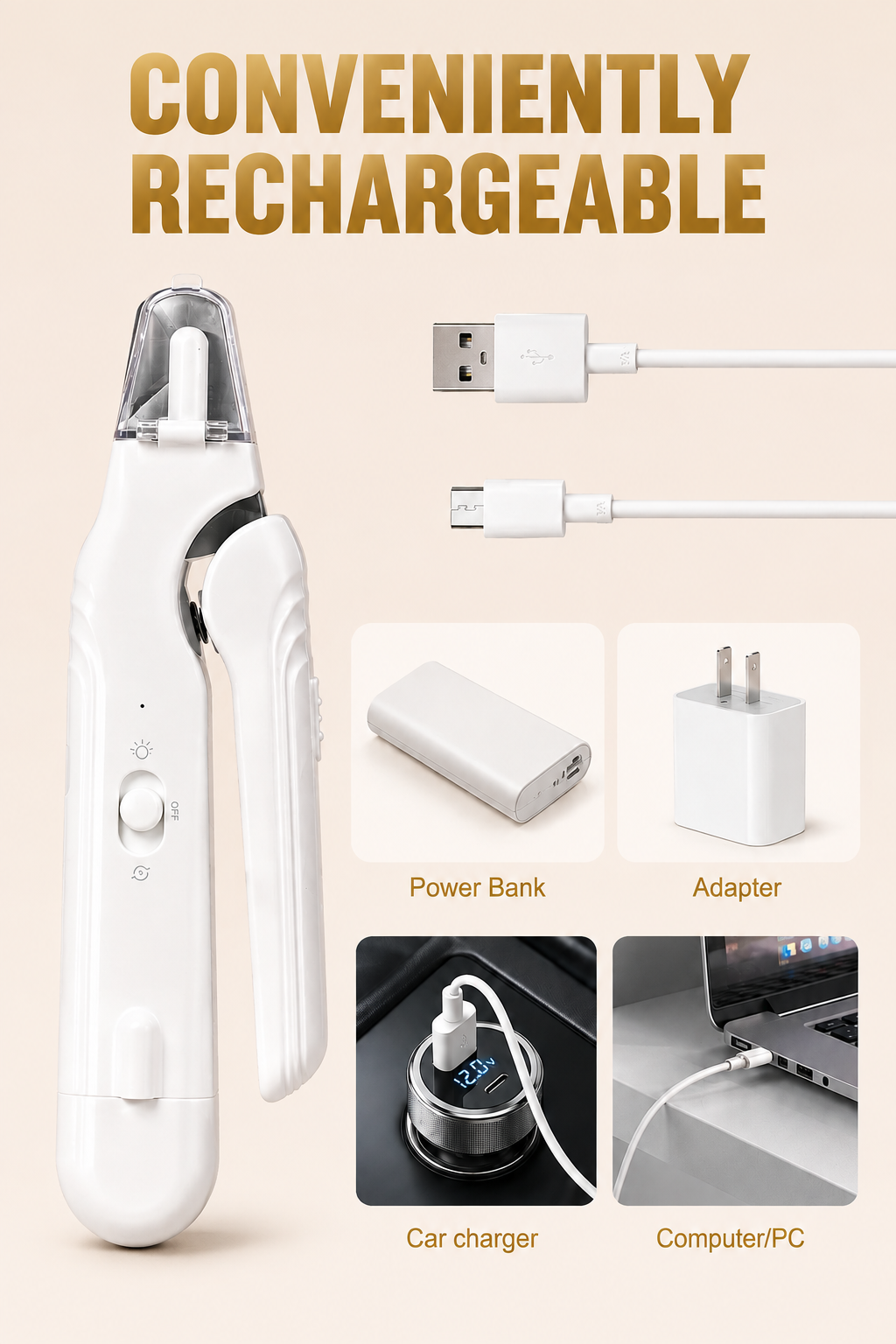 Zefraly™ Pet Nail Trimmer 2-in-1