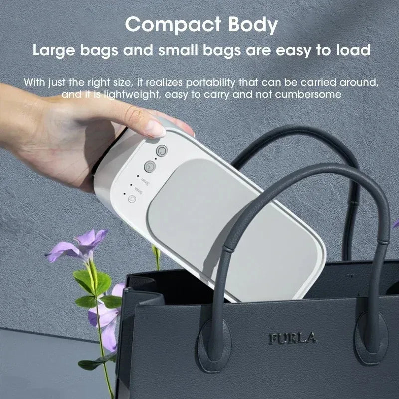 Portable Ultrasonic Cleaner Compact Ultrasonic Glasses Cleaning Machine High-Frequency Vibration for Jewelry/Eyeglass/Braces/