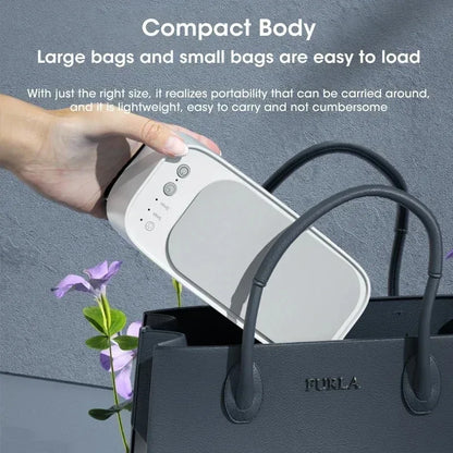 Portable Ultrasonic Cleaner Compact Ultrasonic Glasses Cleaning Machine High-Frequency Vibration for Jewelry/Eyeglass/Braces/